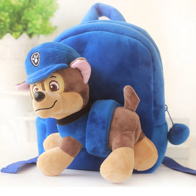 

Paw Patrol Dog Cartoon Plush Backpack Chase Doll Separable Small School Bag Soft Harmless Children Action Figures Multiple Style