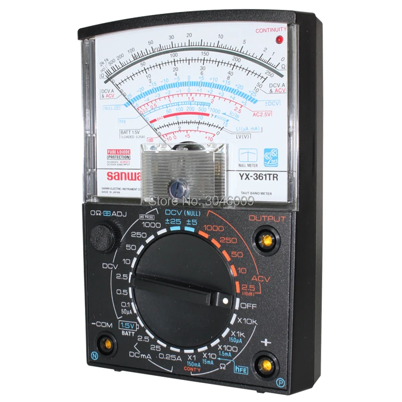 Sanwa YX-361TR аналоговый мультиметр, указатель многофункциональный/мультидиапазон мультиметр ВКЛ-ВЫКЛ проверка/Проверка батареи