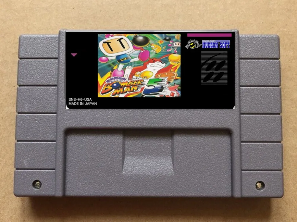 

Super Bomberman 5 USA -NTSC version 16 bit 46 pins video games !