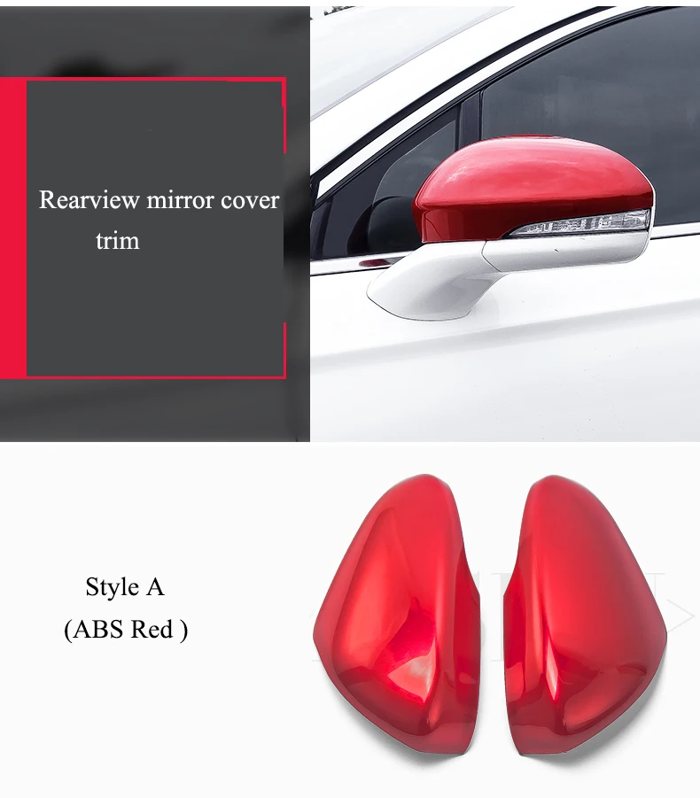 Для Ford Mondeo для Fusion 2013 ABS Красный ABS углеродного волокна печати дверь сбоку крыло зеркало заднего вида крышки отделка