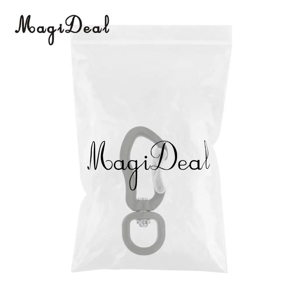 MagiDeal High Quality 400KG Swivel Eye Snap Hook Aluminum Carabiner Climbing Backpack Hanging Hook