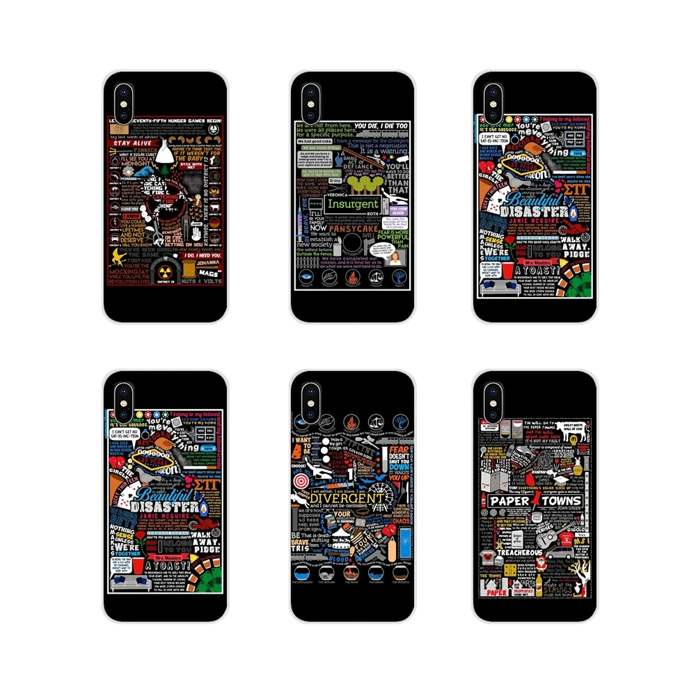 Phone Shell Covers For Samsung Galaxy S3 S4 S5 Mini S6 S7 Edge S8 S9 S10 Lite Plus Note 4 5 8 9 Divergent All Quote Tris Collage | Мобильные