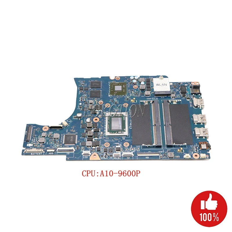 

NOKOTION CN-0R1WJH R1WJH For DELL INSPIRON 5565 laptop motherboard BAL22 LA-D803P A10-9600P main board AMD Radeon R8 M445