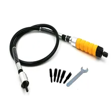 Электроинструмент нож для резьбы по дереву, гибкий Вал+ электрическое долото+ 5 нож для резьбы и небольшой гаечный ключ, электрический набор для резьбы