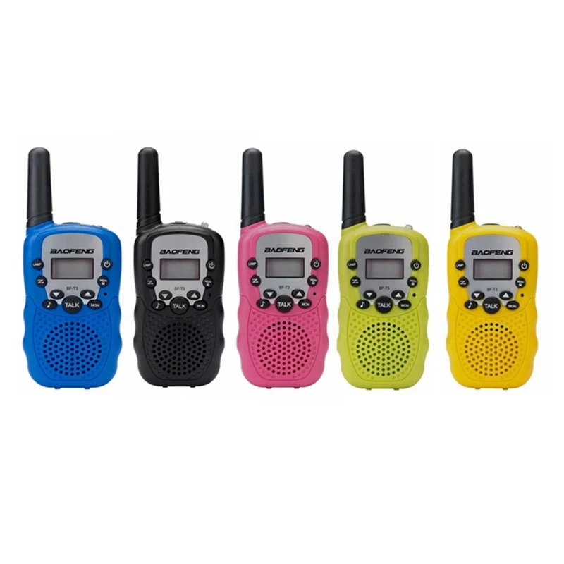 2pcs Wholesale Children Mini Kids UHF Walkie Talkie BF-T3 Baofeng FRS Two Way Radio Comunicador Handy Talkie Hf Transceiver