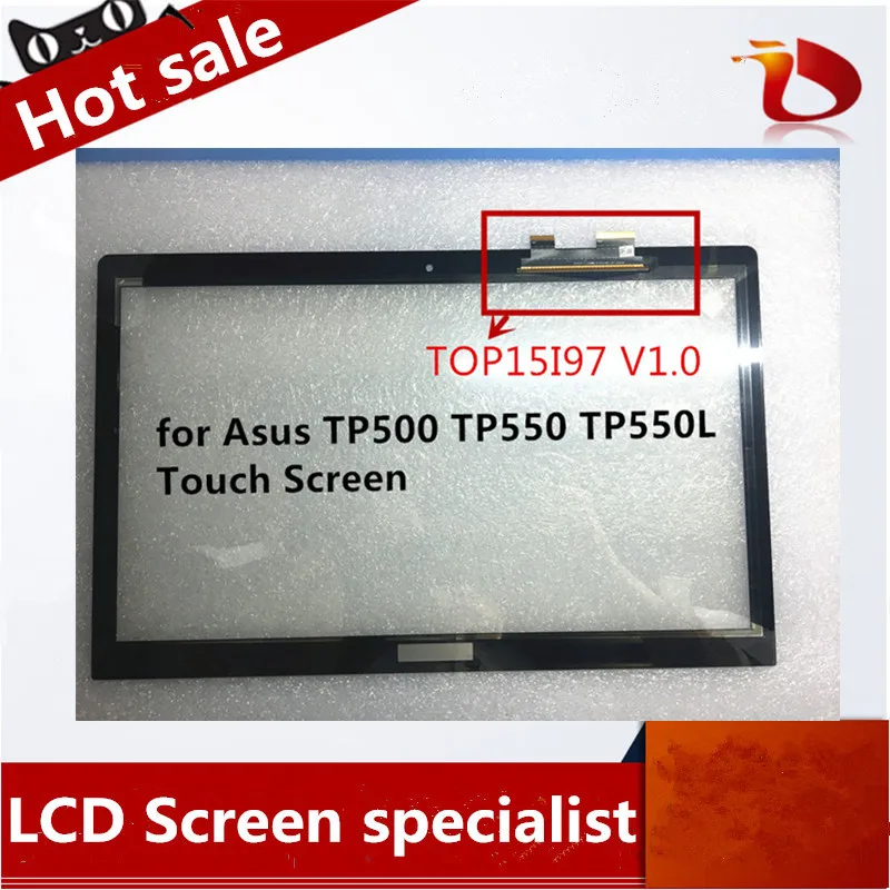 

New For Asus 15.6" TP500/TP500L/TP500LN touch screen digitizer glass replacement with bezel FP TPAY15611A