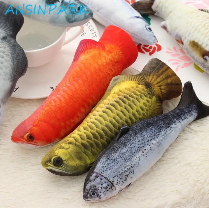 ANSINPARK new beautiful artificial cat toy fish plush puppy pet dog toys cat toys fun cat sleeping pillow mint catnip p666 ANSINPARK new beautiful artificial cat toy fish plush puppy pet dog toys cat toys fun cat sleeping pillow mint catnip p666