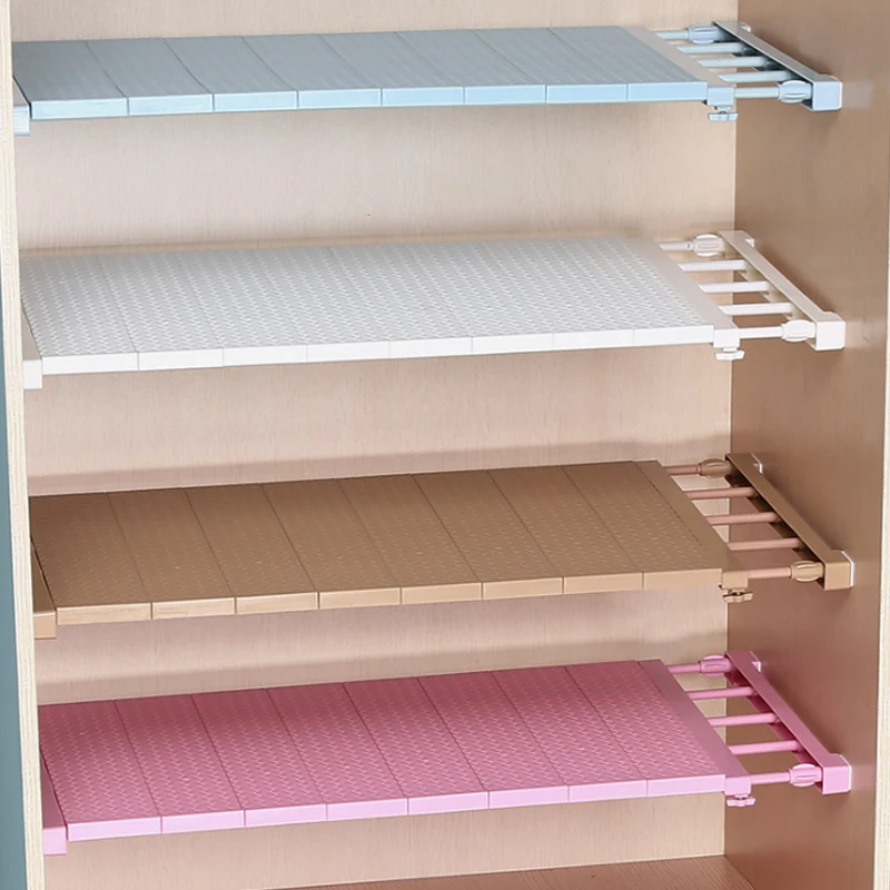 الحائط رف الطبقات فاصل قابل للتعديل الطبقات رفوف خزانة تخزين المطبخ الحمام مقصورة رفوف Organizer10