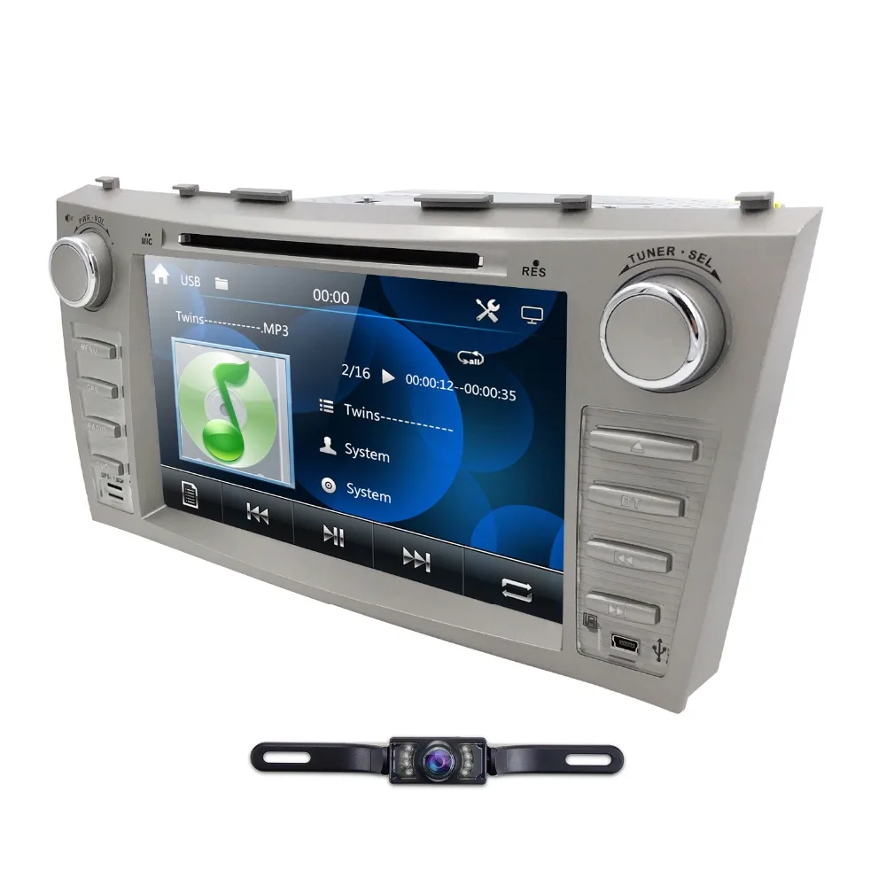 Excellent 8" 2Din Car DVD Player For Toyota Camry 2007-2011 AURION 2006-2011 Radio Stereo GPS Navigation DAB+ Mirror Link Bluetooth+Camera 3