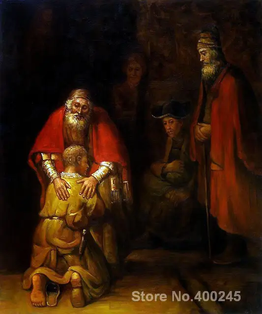 familieportret schilderijen rembrandt bestelwagen rijn'sreturn van