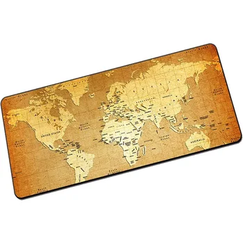 

Congsipad Free Shipping Gaming Mousepad World Map 900*400mm DIY XL Large Mouse Pad Gamer with Edge Locking