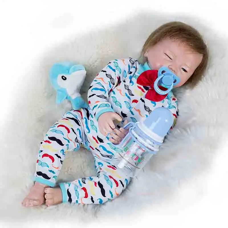 

Sleeping Lifelike Baby Boys Newborn Fashion Reborn Dolls bebe-reborn YDK-85R1 Dolls Bonecas Reborn Birthday Gifts for Children