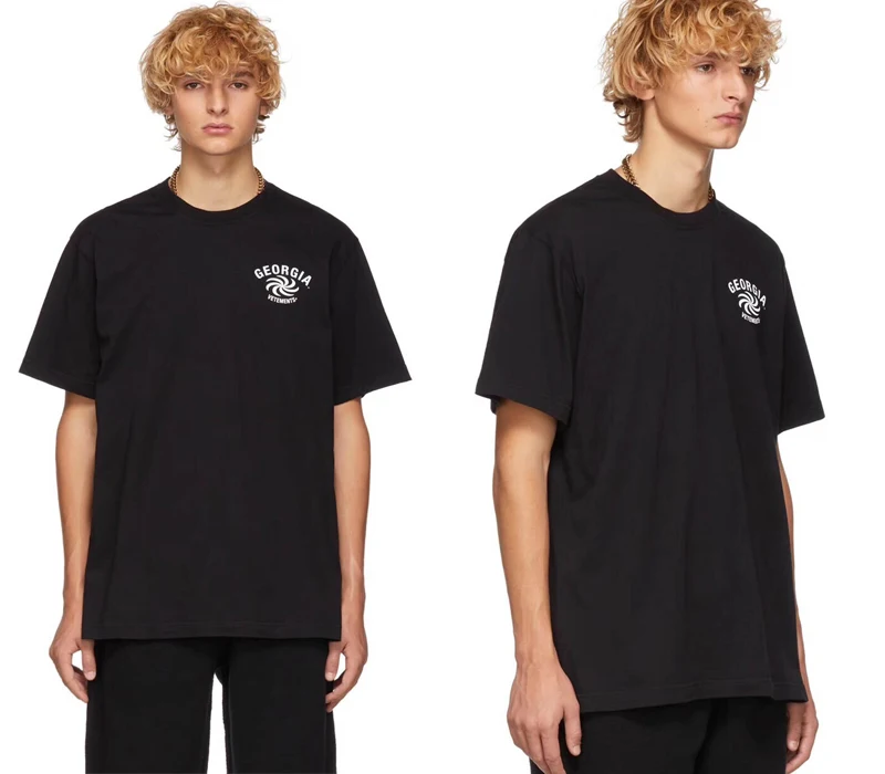 

Vetement High Quality T-Shirt Summer O-Neck Colored Rainbow Vetements Cotton T shirt Streetwear Hip Hop Vetements Top Tees