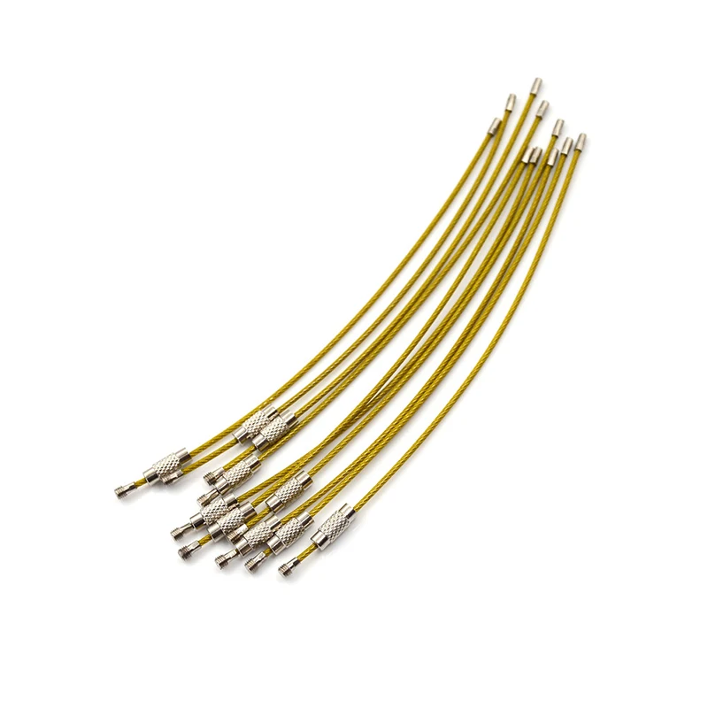 10pcs-Colorful-Screw-Locking-Stainless-Steel-Wire-Keychain-Cable-Rope-Key-Holder-Keyring-Key-Chain-Rings (5)