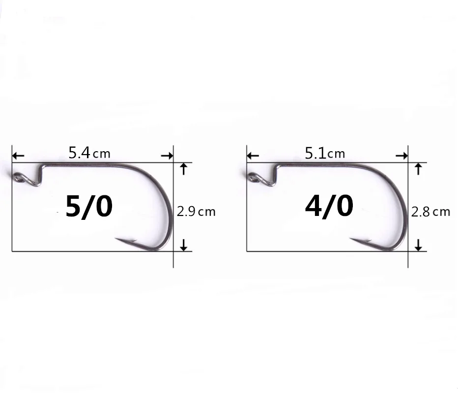 BaMMax Fishing hooks 10pcs 8# -5/0 jigging head crank hook for Soft Bait Crankbait carp Fishing sea Tackle accessories pesca