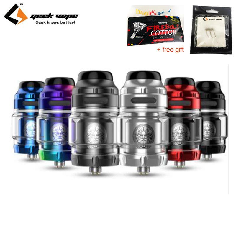 

Free Gift GeekVape Zeus X RTA 4.5ml Capacity Tank Support Single Dual Coil Building Electronic Cigarette Atomizer