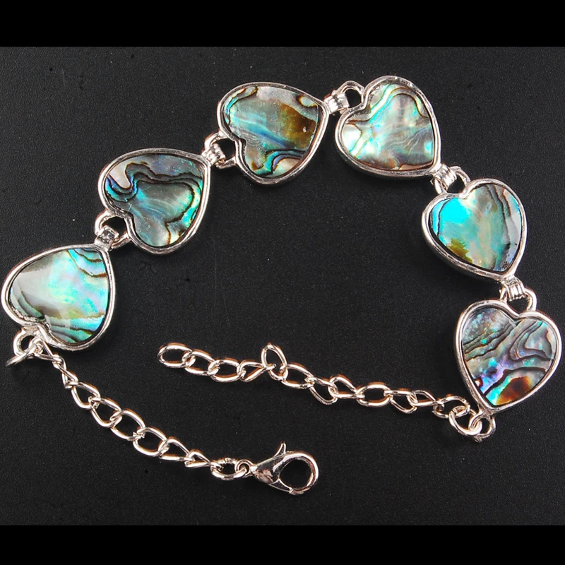Free Shipping Beautful Jewelry New Zealand Blue Paua Abalone Shell