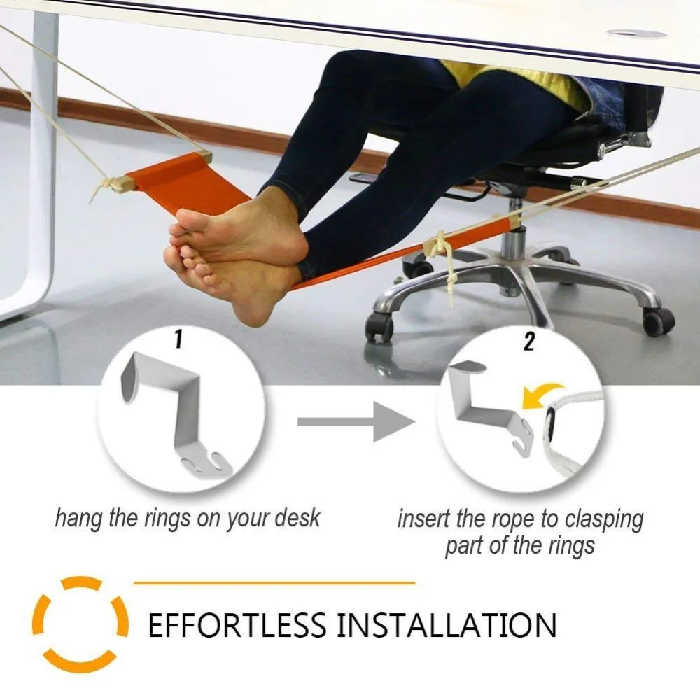 ZOWEE Desk Feet Hammock Foot Chair Care Tool The Foot Hammock