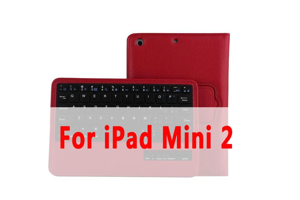 Клавиатура чехол для Apple iPad Mini 1 2 3 4 5 Mini2 Mini3 Mini4 Mini5 7,9 чехол принципиально Smart кожа основа+ клавиатура+ пленка+ ручка - Цвет: For iPad Mini 2