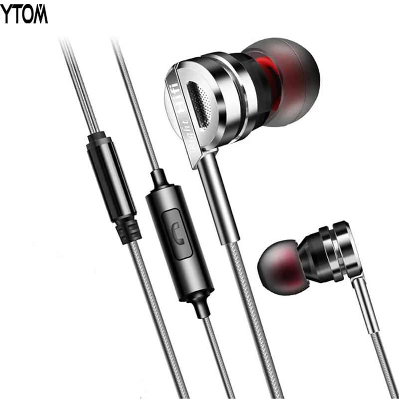 

T3 TOP Sound Metal Earphone Earbuds Stereo Sound Music MP3 headset With Microphone for iphone xiaomi samsung kill monks earbuds