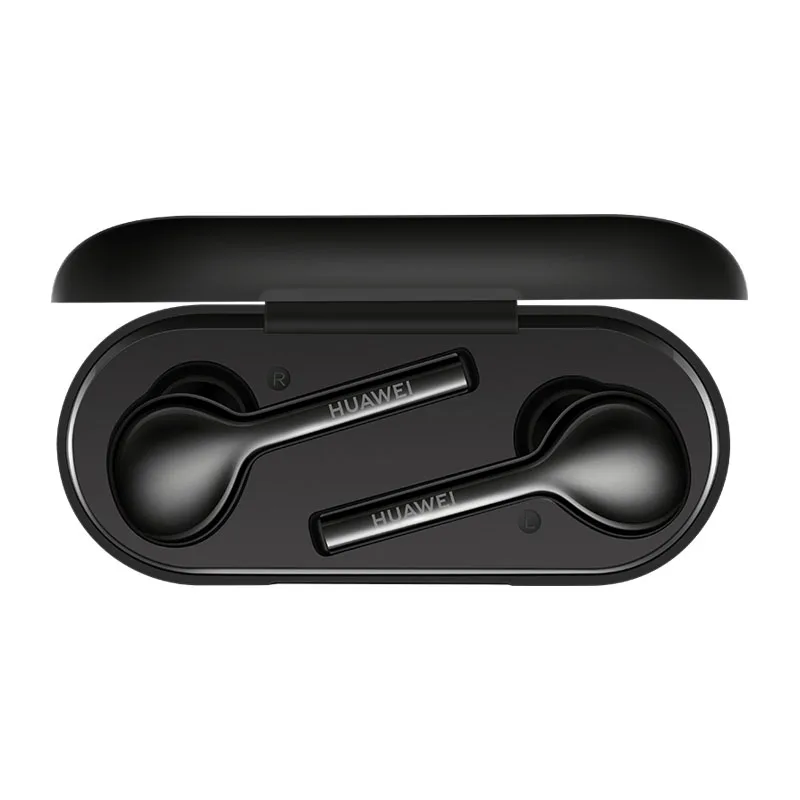 HUAWEI FreeBuds Lite Bluetooth гарнитура, TWS Беспроводные спортивные наушники с микрофоном водонепроницаемые наушники с шумоподавлением гарнитуры - Цвет: Black