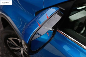 

Lapetus Accessories For Toyota Rav4 Rav 4 2014 - 2018 Rearview Mirror Rain Shade Rainproof Blades Back Mirror Eyebrow Cover Trim