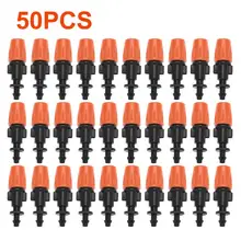 50 шт./компл. Регулируемый Сад капельного разбрызгиватель для полива сопла микро потока головка распылитель садовые инструменты