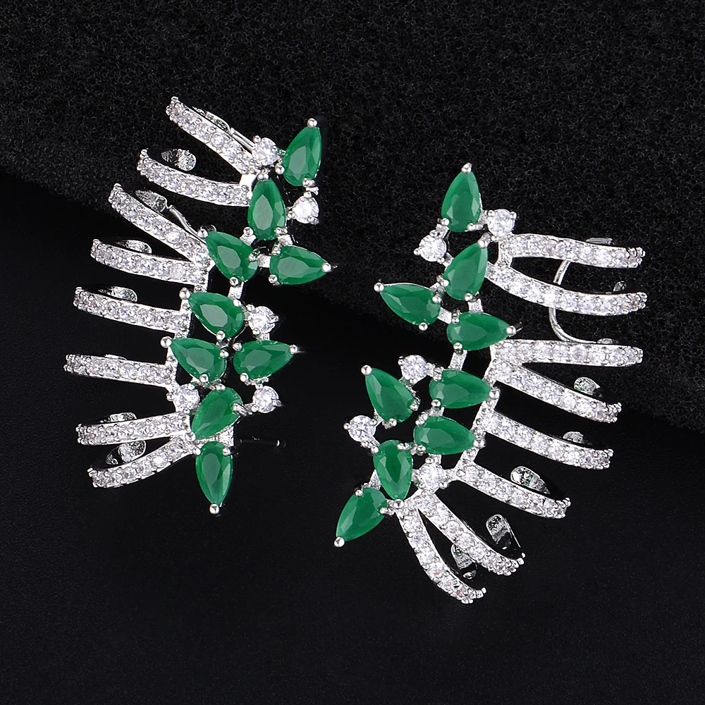 SisCathy/брендовые модные серьги-гвоздики для женщин, вечерние ювелирные изделия для выпускного вечера, высокое качество, серьги с кубическим цирконием