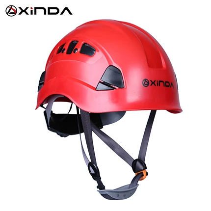 Xinda Профессиональный альпинистский шлем для скалолазания, защитный шлем для кемпинга и походов, шлем для верховой езды, набор для выживания - Цвет: Red