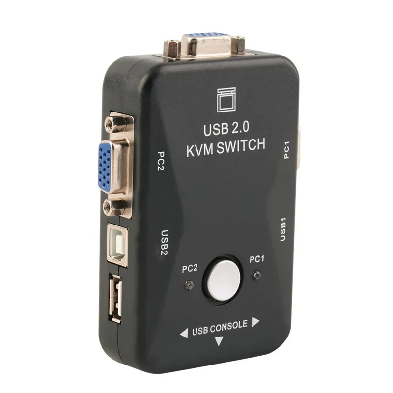 New arrival 2 Port VGA/SVGA KVM Switch Box PS/2 Devices