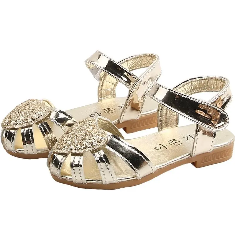 

Summer Style Children Sandals Girls Princess Beautiful Flower Shoes Kids Flat Sandals Girls Roman Shoes pink girl silver shoes