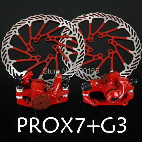 

Bike Road bicycle Alloy Mechanical Disc Brake Set Rear Include 160mm Centerline rotor 2 Brake Calipers 2 G3 Disc Rotors