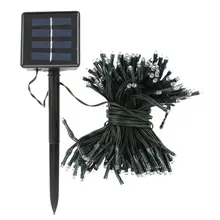 На солнечных батареях водонепроницаемый 100 светодиодный гирлянды для Рождественского украшения теплый белый