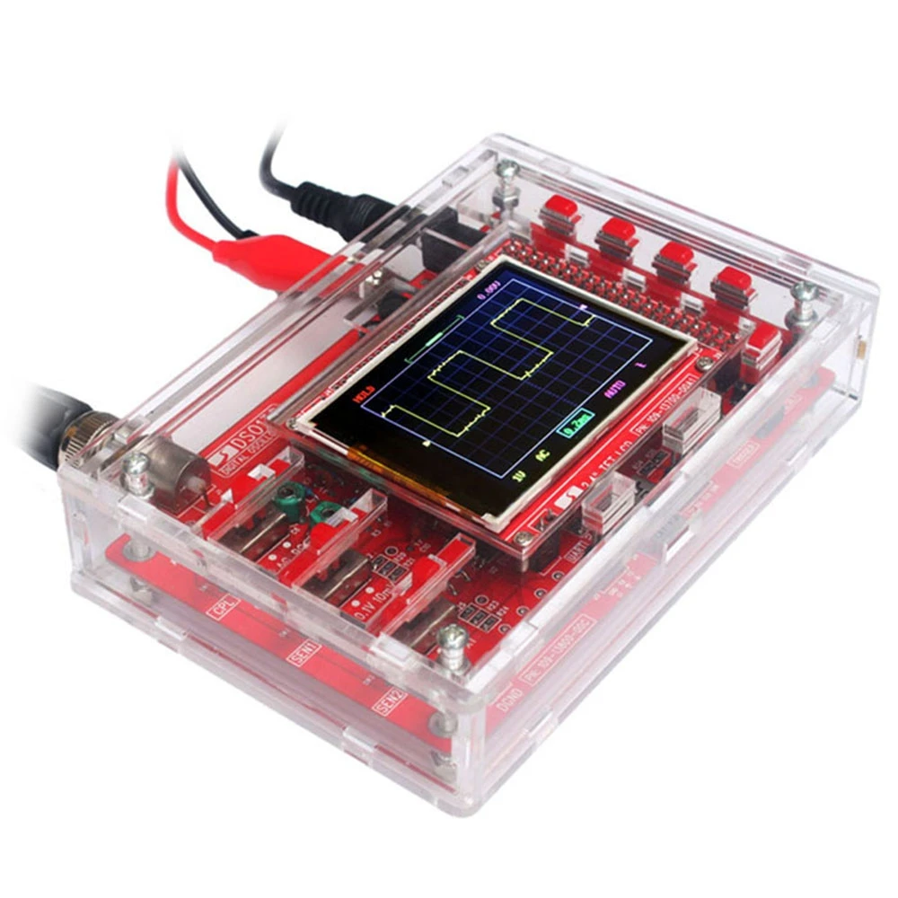 

DSO138 Digital Oscilloscope DIY Kit DIY Parts for Oscilloscope Making Electronic diagnostic-tool Learning osciloscopio Set 1Msps