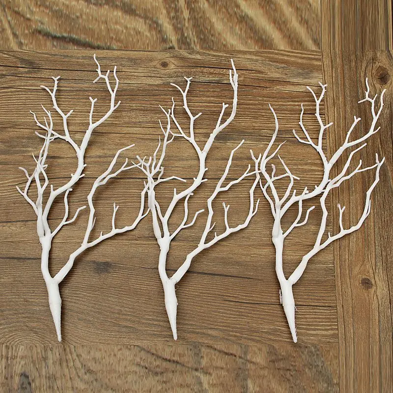

3 x Artificial White Dry Plant Tree Branch Wedding Party Decor