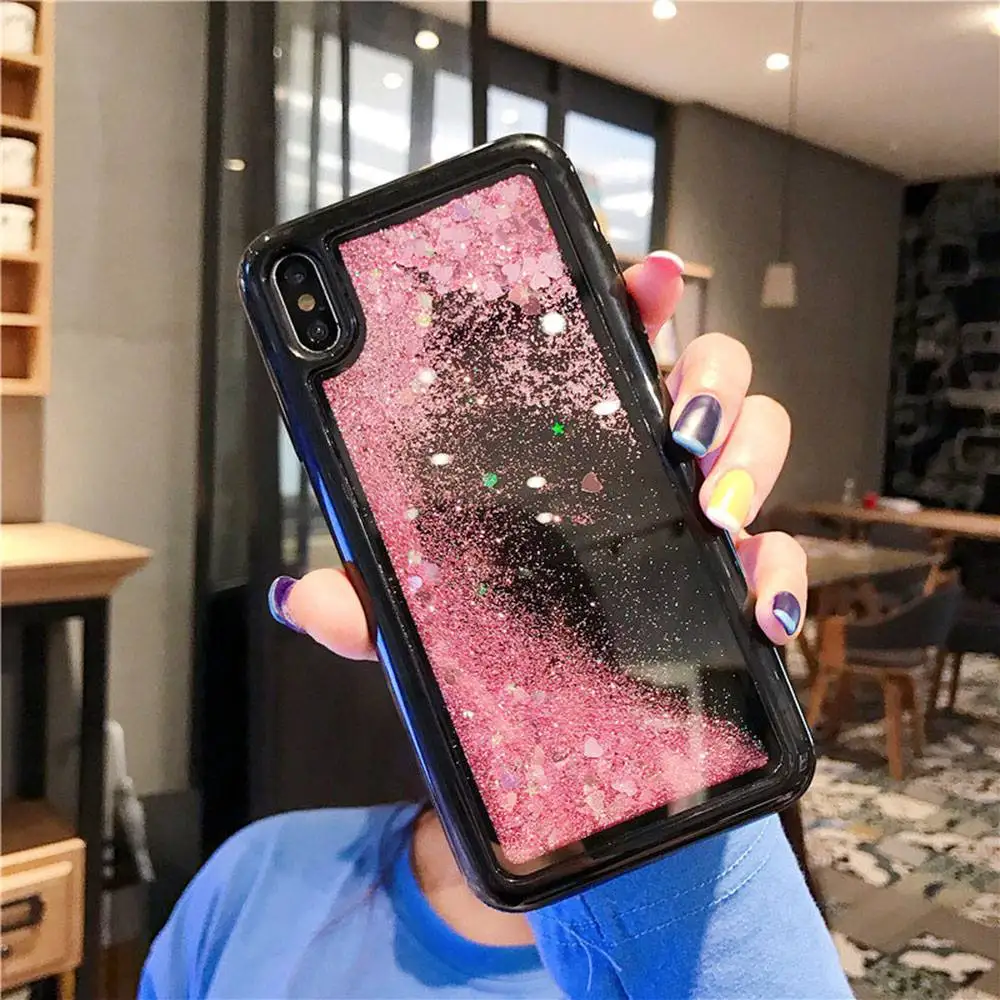 KISSCASE Quicksand Soft Phone Case For iPhone 8 7 6S 6 Plus Dynamic Liquid Cases XS Max XR X 5 5S SE Back Cover Funda |