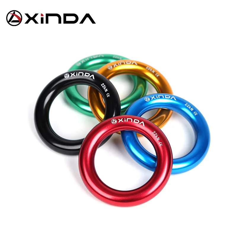 Outdoor Mountaineering Climbing Multi-purpose Ring 22KN Xinda Aluminum alloy Small Ring Climbing Tree Flat Belt Loop Rappel