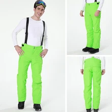 Походные ветрозащитные водонепроницаемые штаны для сноуборда, мужские флисовые теплые лыжные штаны, зимние уличные спортивные лыжные брюки