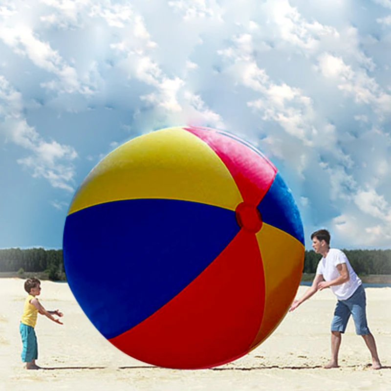 Pelota de playa gigante de 200CM para niños y adultos, pelota inflable súper grande, piscina, juegos al aire juguete divertido|ball swimming pool|beach ballinflatable ball - AliExpress