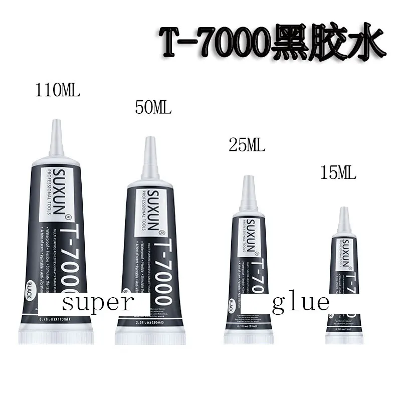 1pc15ml T7000 жидкий клей многоцелевой клей T-7000 черный Ресина эпоксидный клей для рукоделия Bijou Diy металлический сенсорный экран Phonecoll