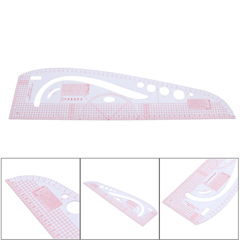 

Multi-function Sewing Ruler Measure for Making Clothes Tailor Craft Tool Plastic CHE1