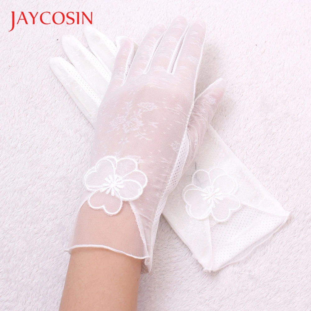 JAYCOSIN летние женские УФ защитные перчатки для вождения кружевные 100% абсолютно