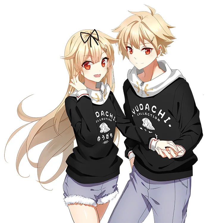 

Anime Cosplay Costumes Hoodie Sweatshirt Pullover Coat Long sleeve Unisex Student Jackek Kantai Collection yuudachi Gift