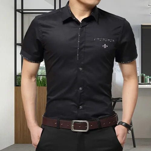 Dudalina Summer New Men's Shirt Brand Luxury Men Cotton Short Sleeves ...
