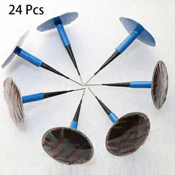 

24pcs Tyre Puncture Repair Wired 4mm Plug Patch Mushroom Car Van Quad Trike tubeless tire repair kit