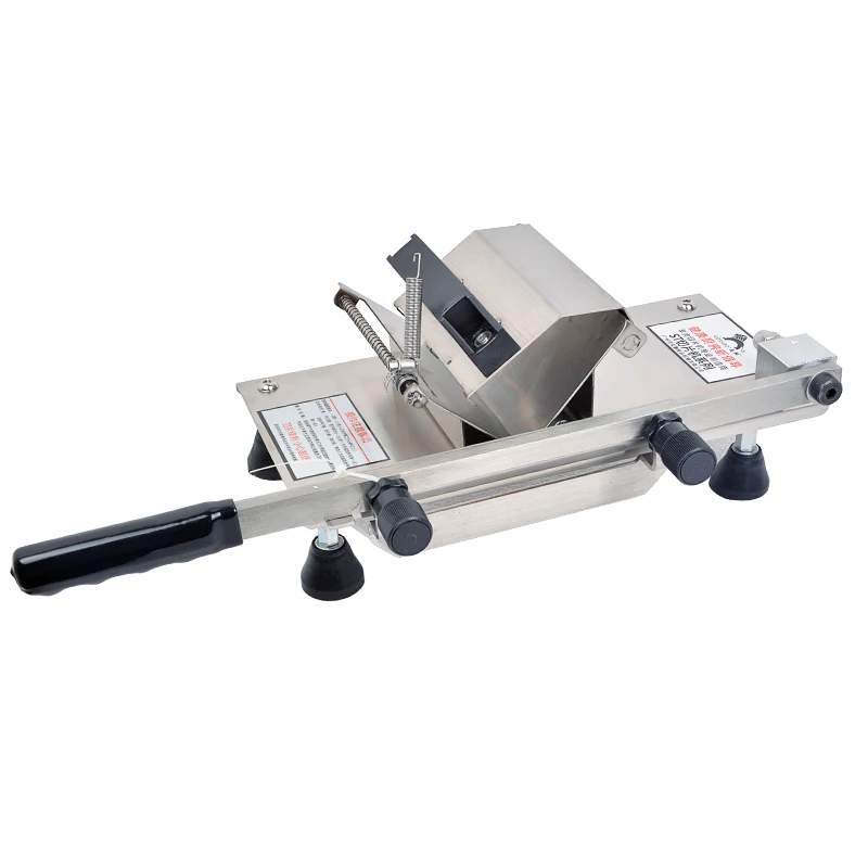 Stainless Steel Manual Frozen Meat Slicer Handle Meat Cutting Machine