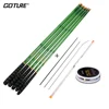 Goture de fibra de carbono caña de pescar telescópica Kit 3,0-7,2 M corriente de caña de pescar de repuesto consejos corcho de pesca aparejo de vara de pesca ► Foto 1/6