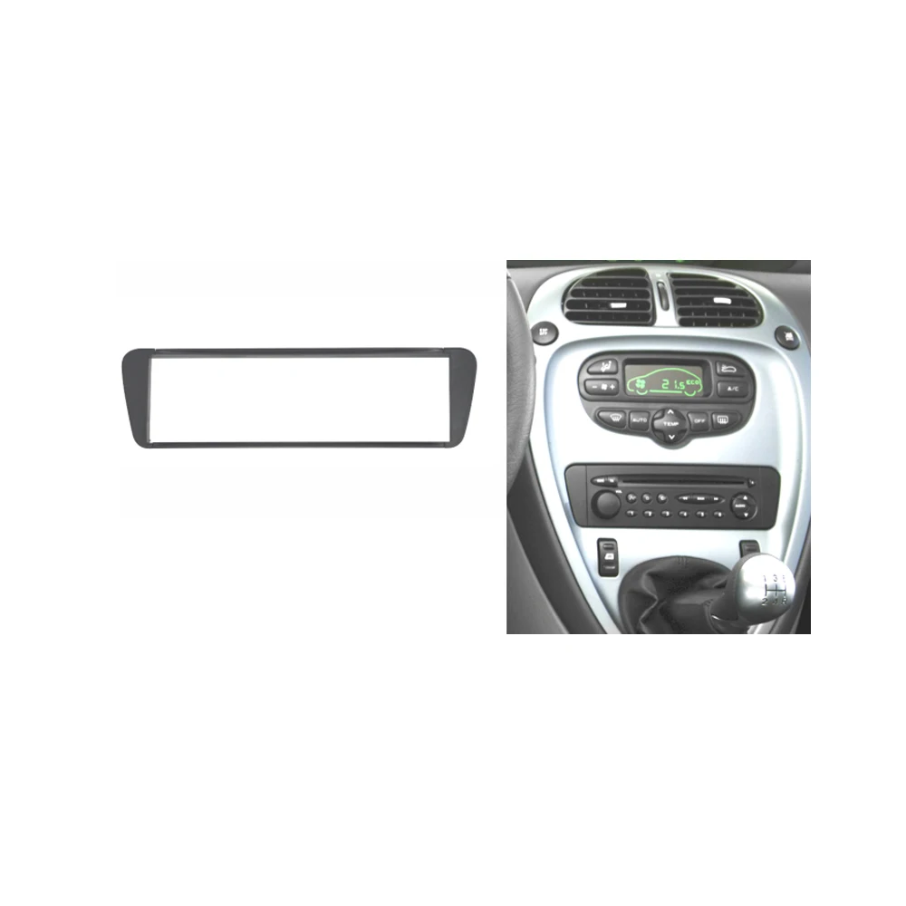 Одна Din Автомобильная Радио панель для CITROEN Xsara Picasso 1999-2010 головное устройство Dash Facia Frame Surround Trim установочный комплект