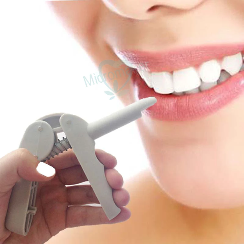 

2pcs Dental Equipments Composite Gun For Compules Uni Applicator Dispenser Gray/Orange Dentist Lab Instruments