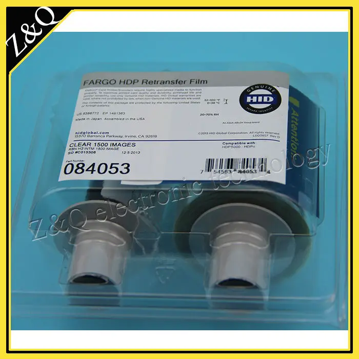 

original Fargo 84053 Clear HDP Retransfer Film for use with the HDP5000 ID card printer